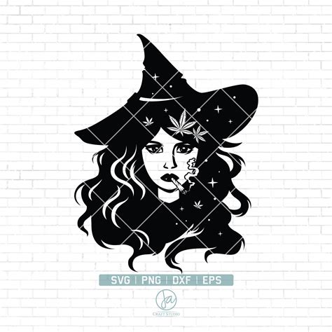 Buy Witch Smoking Weed Svg Witch Svg Halloween Witch Svg Online in ...