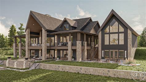 Mountain Style Lake House Plan | Skyline View