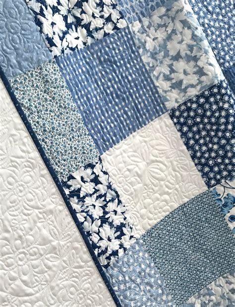 Blue Patterned Quilt
