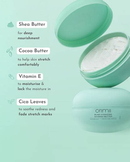 Orimii Bump Hydrating Whipped Butter-For Belly Stretch Marks-Pregnancy ...