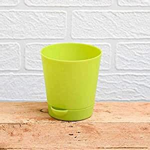 Creative Farmer Self Watering Flower Pot Krish 10 (4 Inch) - Green ...