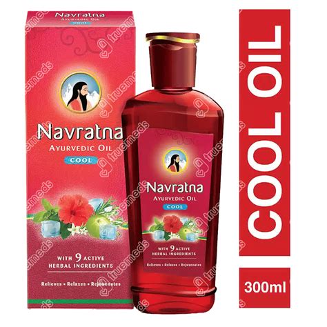 Navratna Ayurvedic Cool Hair Oil 300 Ml - Uses, Side Effects, Dosage ...