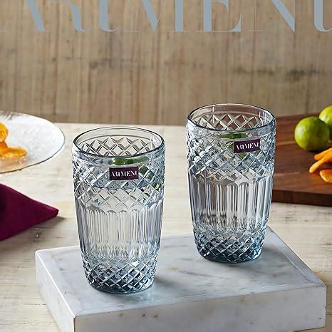 Buy The Artment Boho Diamond Tumbler Glass Crystal Clear Drinking Set ...