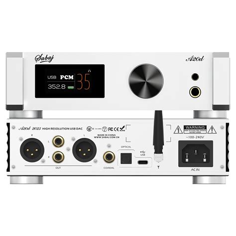 SABAJ A20d Bluetooth MQA Hi-Res Audio DAC, ES9038PRO India | Ubuy