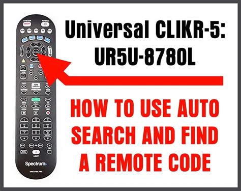 Image result for Spectrum Remote Control Programming Ur5u 6780L BHC
