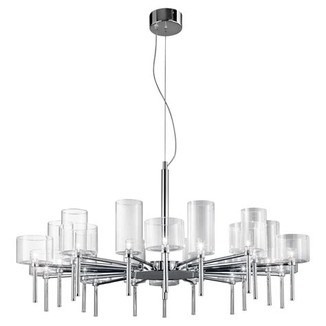 Axolight Spillray 30 Light Pendant Lamp in Crystal by Manuel and Vanessa Vivian For Sale at 1stDibs