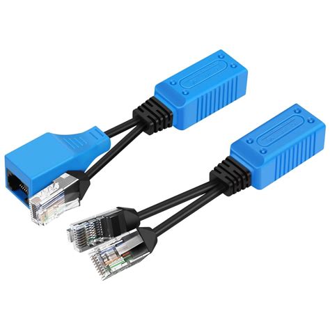Buy TNP RJ45 Ethernet Cable Combiner/Splitter Kit (1 Pair), 2 Male to 1 ...