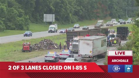 Traffic resumes on I-85 after Randolph County crash | wfmynews2.com