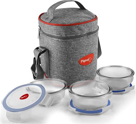 Pigeon Healthy Fresh High Borosilicate Microwavable Lunch Box Set (Set ...