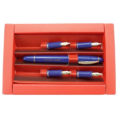 Oliver Calligraphy Model:16161 Deep Blue Color Body With 5 Nib Set ...