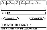 Hardy-Weinberg equation - ticalc.org
