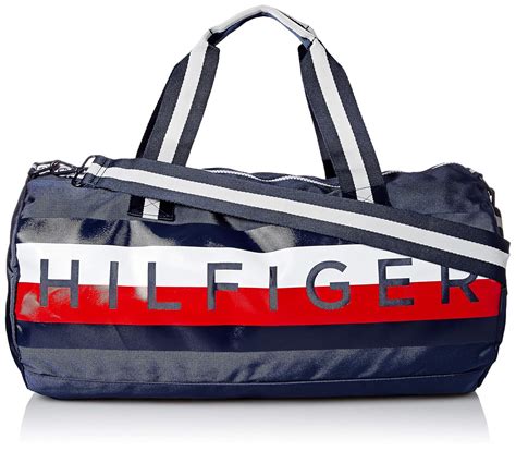 Tommy Hilfiger Mens Duffle Bag Tommy Patriot Colorblock, Navy: Amazon ...