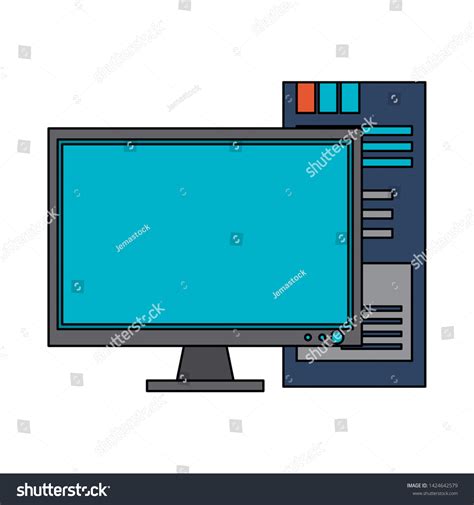 Computer Monitor Signal Processing Vector Image 的图像结果