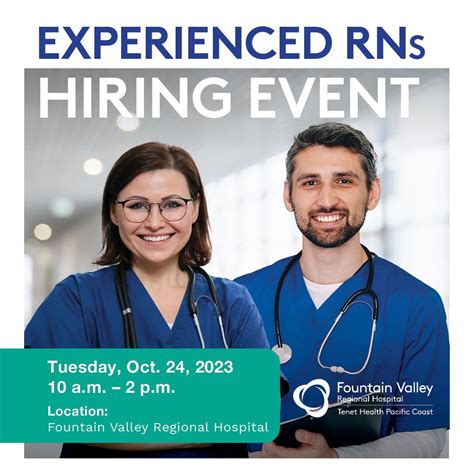 Experienced RNs, don’t miss our hiring event! Join us and meet our ...