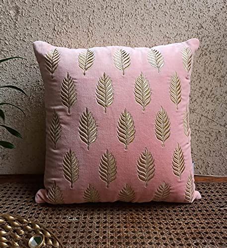 Buy TRENDING HOME COLLECTION Cushion Cover with Booti Zari Embroidered ...