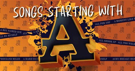 30 Songs Starting With A - Music Grotto