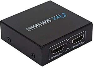 Hmr 1x2 HDMI Splitter 2 Ports, HDMI Splitter 1 in 2 Out, Supports 3D 4K ...