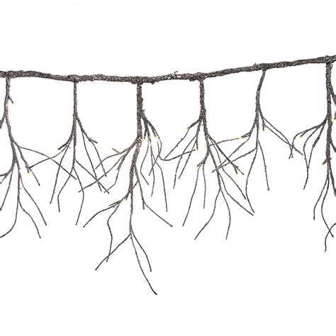 The Gerson Company 55 In. L Electric Lighted Brown Aspen Grove Garland ...