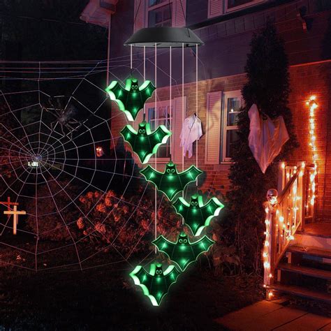 Amazon.com : Halloween Decorations Lights, Halloween Scary Green Bat ...