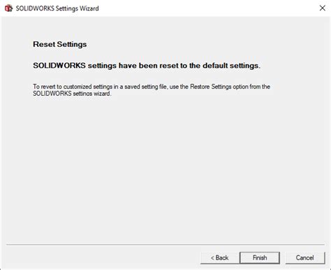 Image result for SolidWorks Reset Tutorial