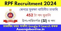 Railway Protection Force SI Recruitment : 452 Sub-Inspector Vacancy