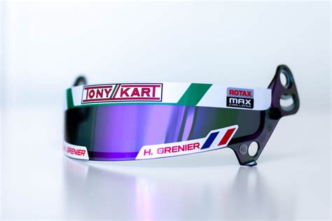 Visor sticker kit “PROTON” with Chassis / Engine / Name / Flag (Tony K ...