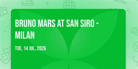Bruno Mars at San Siro - Milan, San Siro - Milan, Milano, 14 July to 15 ...