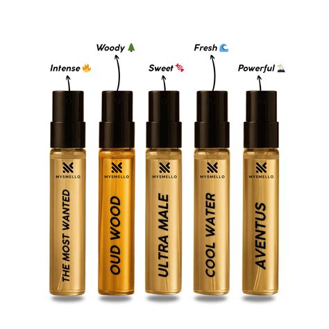 Men’s Sample Pack Perfume - The Most Wanted, Oud Wood, Ultra Male, Coo ...