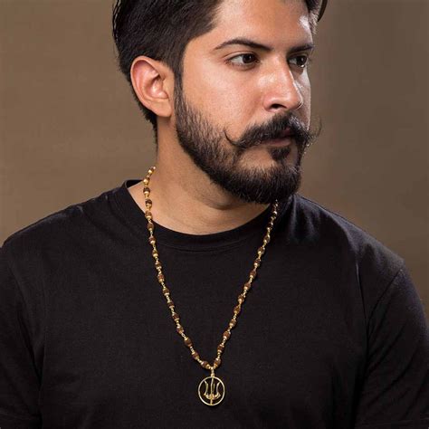 Mahadev Necklace with Rudraksha Beads – VOYLLA