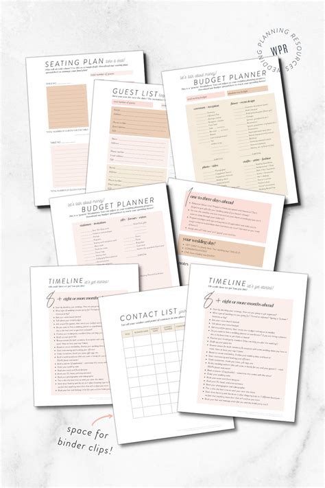 Pdf free printable wedding binder templates 60 photos - Astyledwedding.com