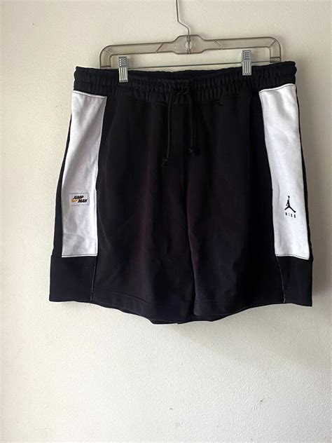 Nike Mens Jordan Jumpman Fleece Logo Shorts Black White DA7204-010 MSRP ...