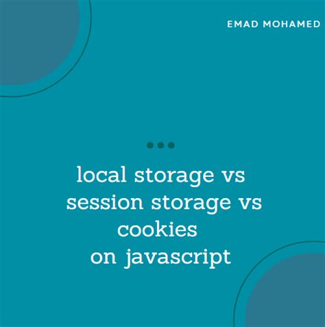 Local Storage vs Cookies vs sessionStorage 的图像结果