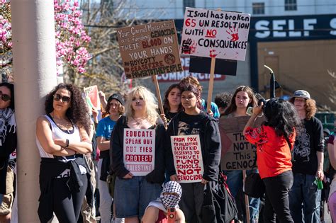Portland student walkout for Palestine March 15, 2024 - oregonlive.com