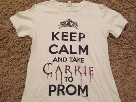 CARRIE 2013 horror movie promo rare KEEP CALM t-shirt… - Gem