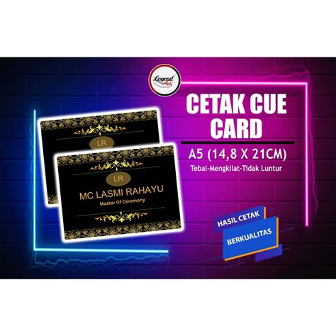 Size Of Cue Cards