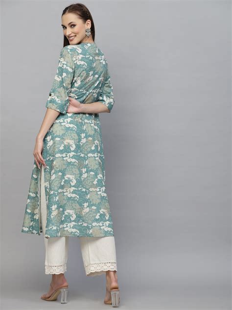 Printed Rayon A-Line Kurta – Trendphoria