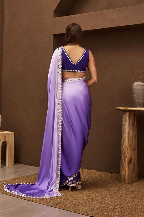 Papa Don't Preach by Shubhika - Crown Jewel Pre-stitched Saree - Elahe