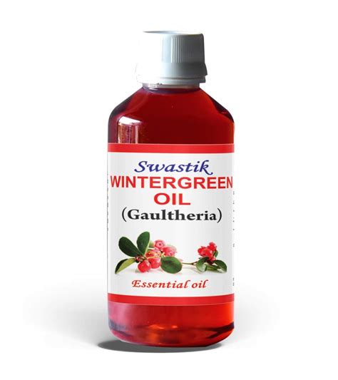 Swastik Ooty 100% PURE Wintergreen Essential Oil - Natural Aromatherapy ...