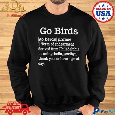 Official Dan wearing go birds dictionary definition T-shirt, hoodie ...