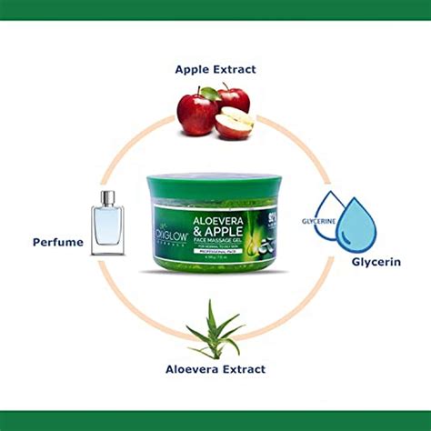 Buy OXYGLOW HERBALS ALOVERA APPLE FACE MASSAGE GEL- FOR NATURAL GLOWING ...