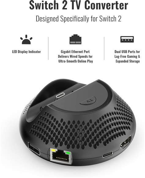 Klipdasse Switch 2 TV Dock 4K/60Hz HDR for Nintendo Switch 2 India | Ubuy