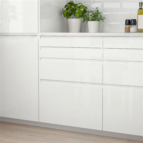 VOXTORP Drawer front, high-gloss white, 40x40 cm - IKEA