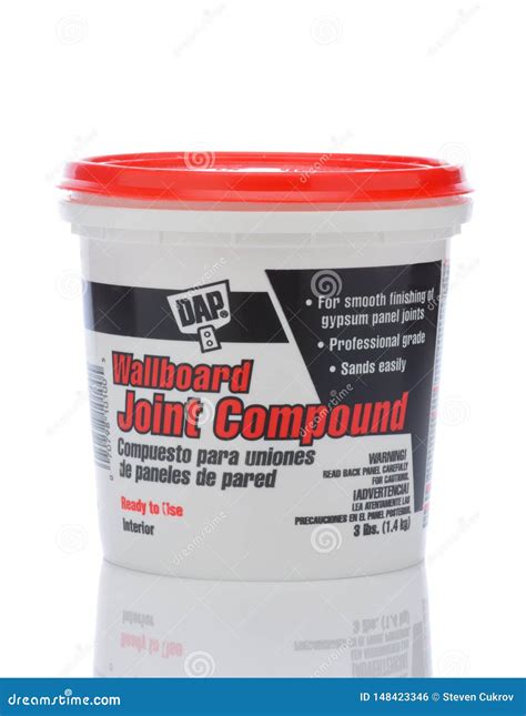 A Plastic Bucket of DAP Wallboard Joint Compound Editorial Photo ...