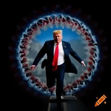 Person running around in circles, depicting chaotic motion on Craiyon