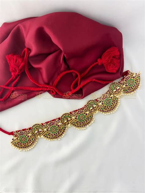 Real Kemp Vaddanam Oddiyanam Waist Belt for Bharatanatyam BBW007 ...