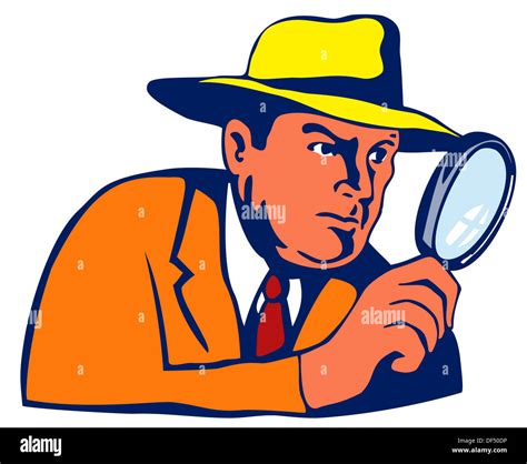 Detective Magnifying Glass Cartoon