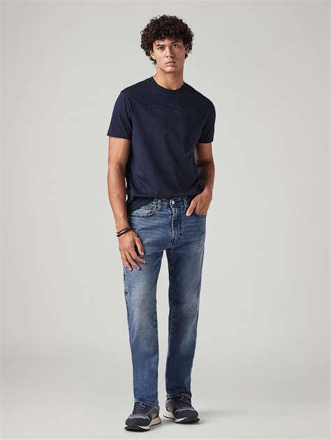 Men's 505 Blue Straight Fit Mid Rise Commuter Jeans – Levis India Store