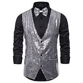 Men's Vest Gilet Wedding Party Party / Evening Going out Streetwear ...