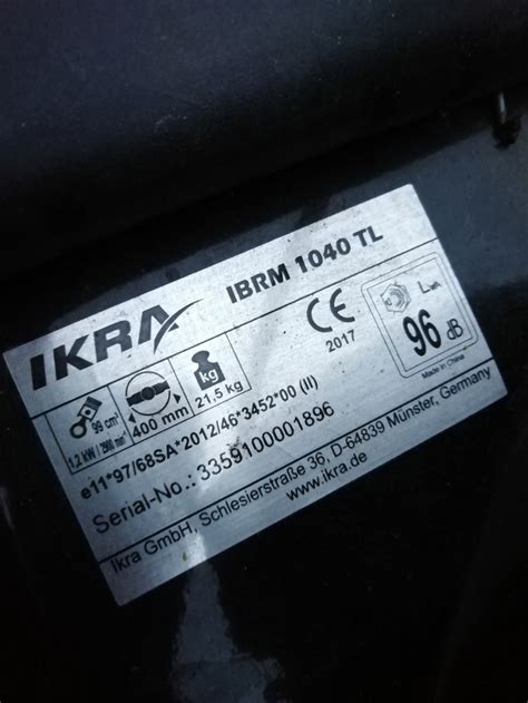 Tosaerba IKRA Lamborghini si spegne dopo pochi secondi