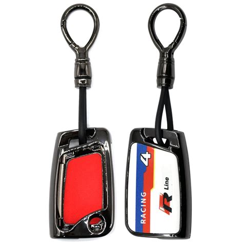 KMH Printed Wooden Key Cover for Volkswagen (3 Button , D2)-Gun Brown ...